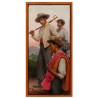 JOSÉ RICO CEJUDO (Sevilla, 1864 – 1943). “Mozos”, Sevilla. Óleo sobre lienzo.