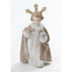 Figura de Porcelana Lladró - Niño Jesús con Orbe Celestial