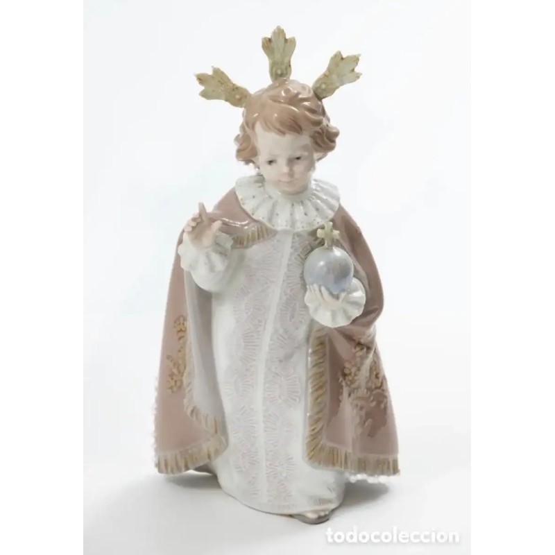 Figura de Porcelana Lladró - Niño Jesús con Orbe Celestial