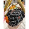 Búcaro Vintage de Manises - Cesta de Cerámica con Frutas Decorativas