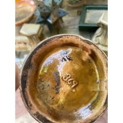 Jarrón Antiguo Manises - Ceramica Art Nouveau con Relieve de Querubines