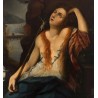 Escuela española del siglo XVIII. “Magdalena penitente”. Óleo sobre lienzo.