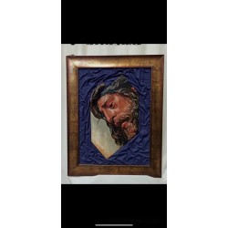 Óleo Cristo Gran Poder - Cuadro Religioso Artístico Firmado José Pulgar