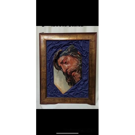 Óleo Cristo Gran Poder - Cuadro Religioso Artístico Firmado José Pulgar