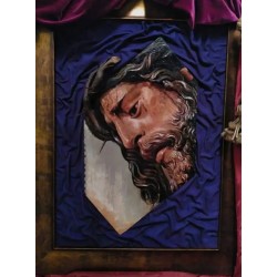Óleo Cristo Gran Poder - Cuadro Religioso Artístico Firmado José Pulgar