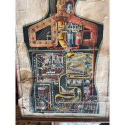 Póster Científico Vintage - El Hombre como Palacio Industrial - Anatomía Ilustrada
