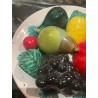Centro de Mesa Portugués con Frutas de Cerámica - Decoración Vintage Artesanal