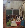 Reinterpretación Las Meninas de Velázquez - Óleo Firmado José Pulgar Arte Español