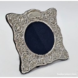 Marco Vintage de Plata Inglesa - Obra Maestra de Orfebrería de Birmingham