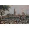 Pintura Histórica de la Feria de Abril en Sevilla - Escena Costumbrista del Siglo XIX