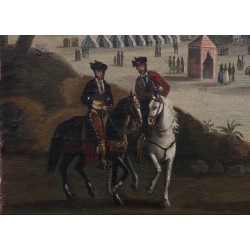 Pintura Histórica de la Feria de Abril en Sevilla - Escena Costumbrista del Siglo XIX