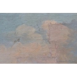 Pintura Histórica de la Feria de Abril en Sevilla - Escena Costumbrista del Siglo XIX