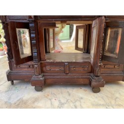 Miniatura Victoriana de Casa de Muñecas - Estructura de Madera Artesanal