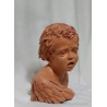 Escultura de Busto de Ángel en Terracota - Obra Escultórica de José Pulgar