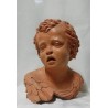 Escultura de Busto de Ángel en Terracota - Obra Escultórica de José Pulgar