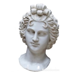 Marmol Bust XIX - Escultura clásica de 37 cm