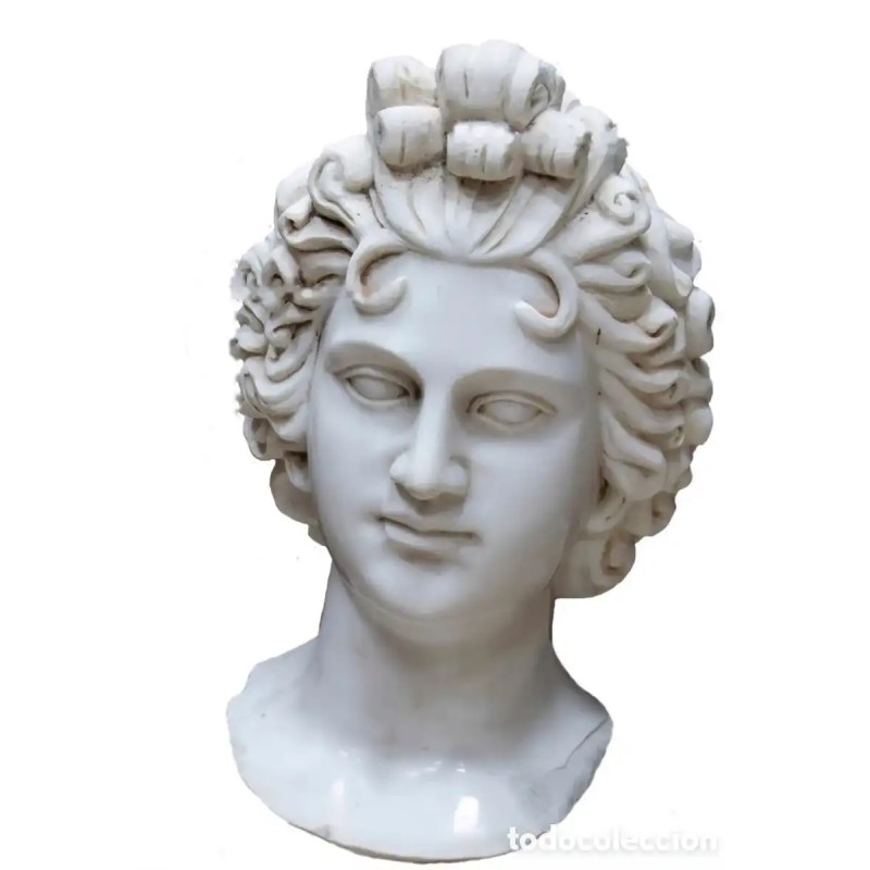 Marmol Bust XIX - Escultura clásica de 37 cm Marmol Bust XIX - Escultura clásica de 37 cm