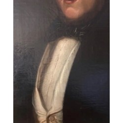 Pareja de óleo del S.XIX - Retratos enmarcados 48X57 cm
