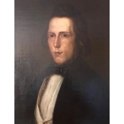 Pareja de óleo del S.XIX - Retratos enmarcados 48X57 cm