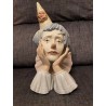 Payaso de Lladró - Figura de porcelana con detalle de rostro