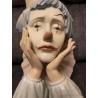 Payaso de Lladró - Figura de porcelana con detalle de rostro