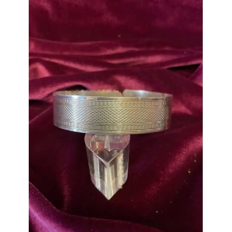 Pulsera rígida de plata con diseño elegante - Accesorio sofisticado