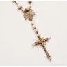 ROSARIO, filigrana de plata y nácar, principios siglo XX.