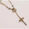 ROSARIO, filigrana de plata y nácar, principios siglo XX.