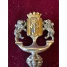 Llave de plata en estuche con el escudo de la ciudad de Lérida, detalle de lujo