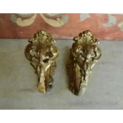 PAREJA DE ALZAPAÑOS DE BRONCE