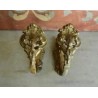 PAREJA DE ALZAPAÑOS DE BRONCE