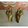 PAREJA DE ALZAPAÑOS DE BRONCE