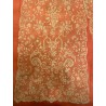 Mantilla chal de Bruselas, color crema claro, encaje fino
