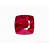 Rubí cuadrado facetado de 7.67 CT, vibrante color rojo