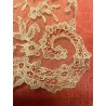 Mantilla chal de Bruselas, color crema claro, encaje fino