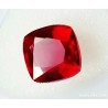 Rubí cuadrado facetado de 9.42 CT, brillante color rojo intenso