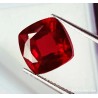 Rubí cuadrado facetado de 9.42 CT, brillante color rojo intenso
