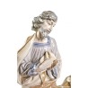 Nacimiento en porcelana Lladró, Virgen, San José, niño Jesús, buey y mula