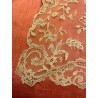 Mantilla chal de Bruselas, color crema claro, encaje fino