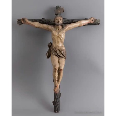 Escuela española del siglo XVIII. “Cristo crucificado”.