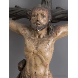 Escuela española del siglo XVIII. “Cristo crucificado”.