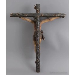 Escuela española del siglo XVIII. “Cristo crucificado”.