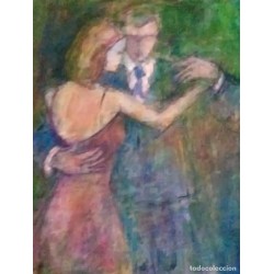 MARISA SATORRE (Valencia, 1951). Sin título. Colección Tiempo de baile.2017. Pintura acrílica