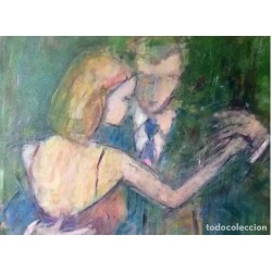 MARISA SATORRE (Valencia, 1951). Sin título. Colección Tiempo de baile.2017. Pintura acrílica
