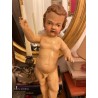 Talla de madera de niño Jesús XVIII, escultura religiosa