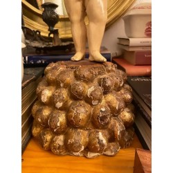 Talla de madera de niño Jesús XVIII, escultura religiosa