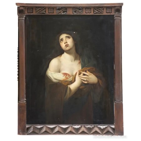 Oleo sobre lienzo de Santa Águeda.