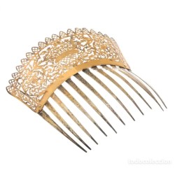 Peineta neoclásica. Francia, ca. 1810. En oro bajo (9K o 12K).