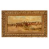 Escuela andaluza del siglo XIX. “En la feria”. Óleo sobre lienzo.