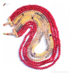 Fantástico Collar de Rubí y Fluorita con 700 CT - Elegante y Brillante